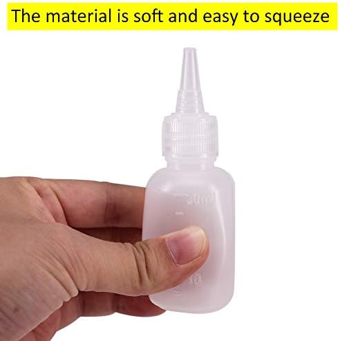 Set of 24 Party-Ready Squeeze Bottles for Cookie Decorating More