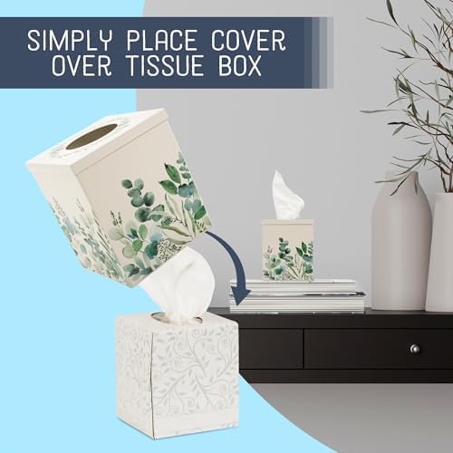 Cube 6x5 Iron Metal Tissue Box Organizer