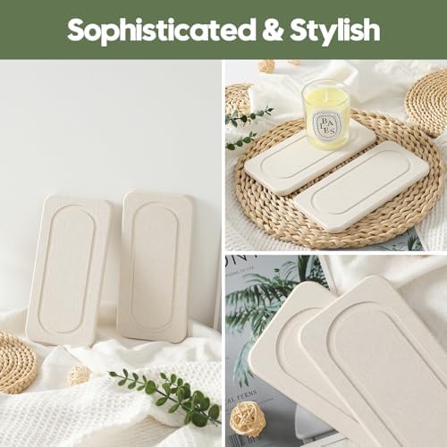 2-Pack Diatomite Stone Sink Tray Kitchen Bathroom Organizer Eco-Friendly Sink Mat