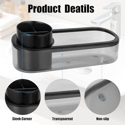 Ayswupt Detachable 5-in-1 Bathroom Toothbrush Holder Organizer