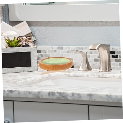 Natural Wood Soap Dish for Bathroom