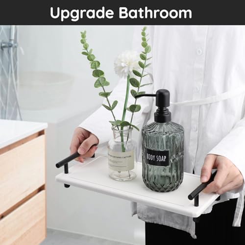 Sink Caddy 12x6 Drying Mat for Bath Kitchen Handle Included