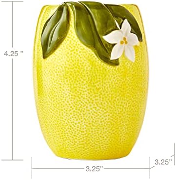 Compact Citrus Grove Tumbler - Spacious Durable and Stylish Glassware for Bathroom Use