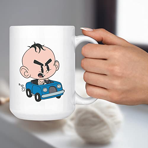 Proudteam Angry Baby Car Coffee Mug 11oz 15oz