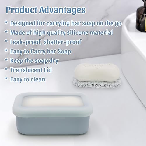 OZNER Enhanced Leak-Proof Soap Container with Drainage Pad