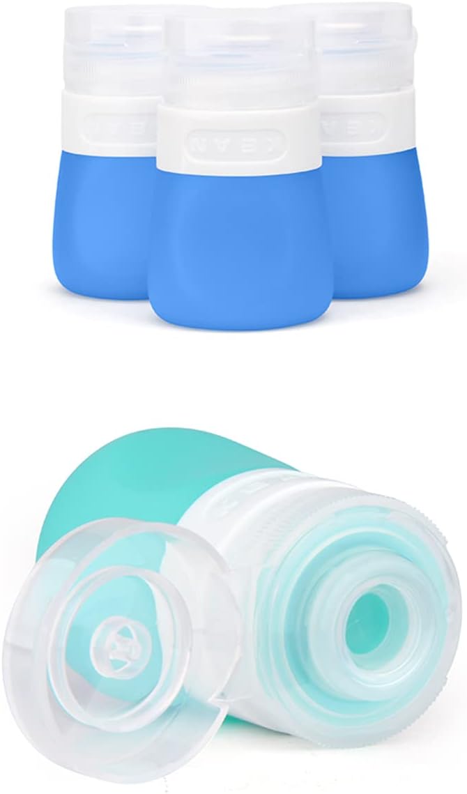 Leakless Set - 4 Condiment Squeeze Bottles for Kitchen Travel