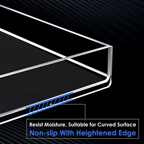 MaxGear Acrylic Vanity Tray - Clear Bathroom Storage Organizer