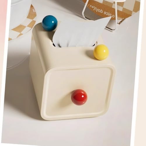 Cute Colored Square Toilet Paper Storage Box Roll Paper Storage Container