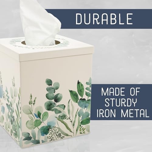 Cube 6x5 Iron Metal Tissue Box Organizer