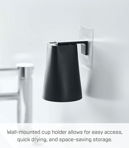 Space-Saving Wall-Mounted Magnetic Tumbler for Bathroom Kitchen Use