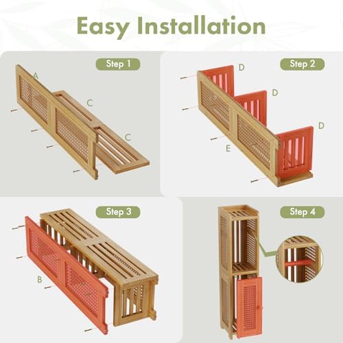 Amazing Bamboo Toilet Paper Storage Cabinet for Narrow Spaces and Small Bathrooms