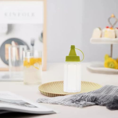 VOSAREA 4-Piece Squeeze Bottle Set for Ketchup Honey and More