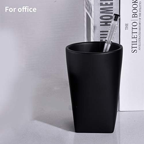 Stylish Bath Tumbler Resin Cup with Modern Design Matte Black