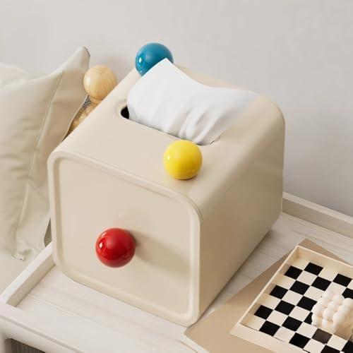 Cute Colored Square Toilet Paper Storage Box Roll Paper Storage Container