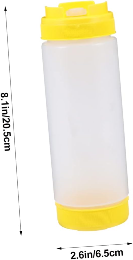 Cabilock Dual headed Squeeze Bottle for Ketchup and Condiments