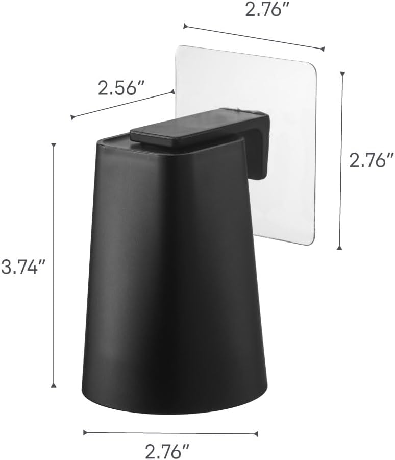 Space-Saving Wall-Mounted Magnetic Tumbler for Bathroom Kitchen Use