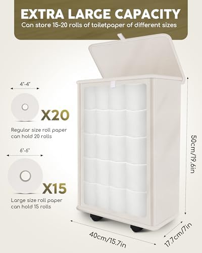 Big 35L roll toilet paper storage