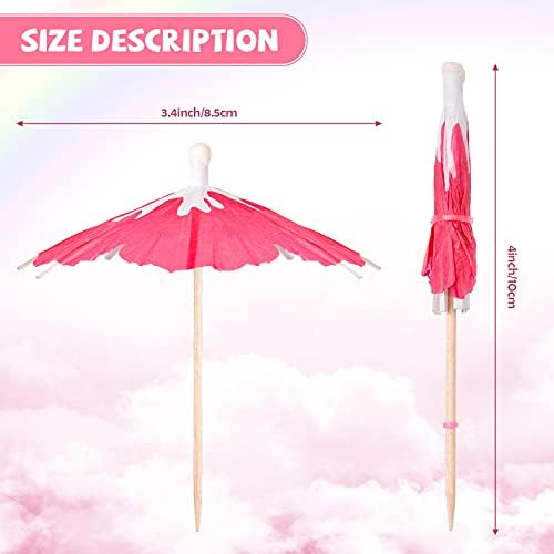 GLOWING Sunset TROPICAL Umbrella Picks Set 150