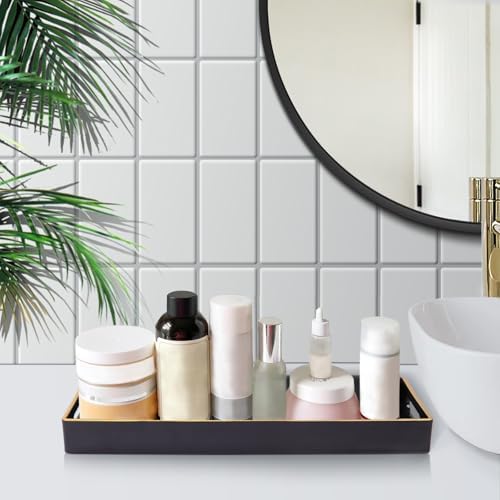 MAONAME Black Bathroom Vanity Tray