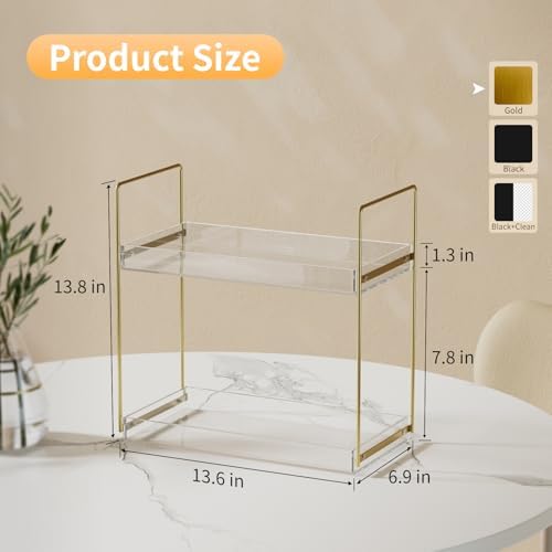 Vanity Organizer with 2-Tier