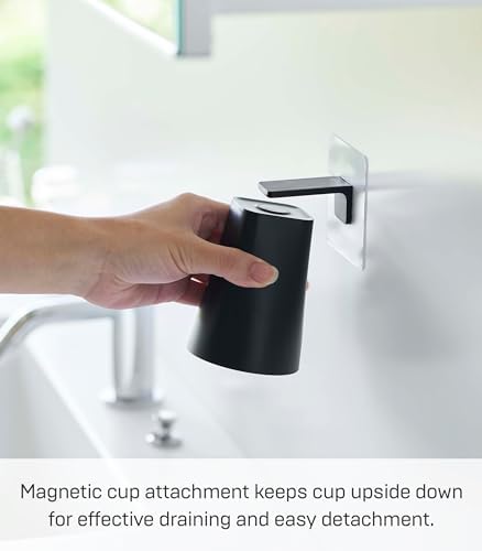 Space-Saving Wall-Mounted Magnetic Tumbler for Bathroom Kitchen Use