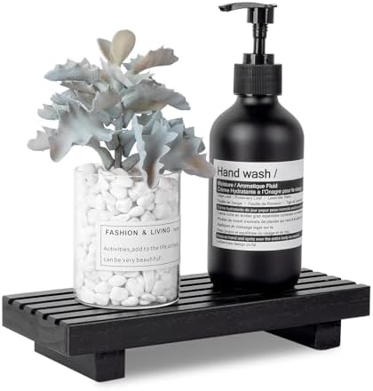 Durable Wooden Bathroom Tray Pedestal Stand for Kitchen Bathroom