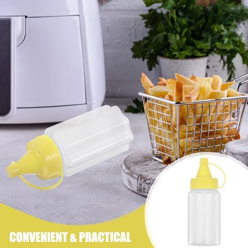 Yardwe 4pc Condiment Squeeze Bottles Set