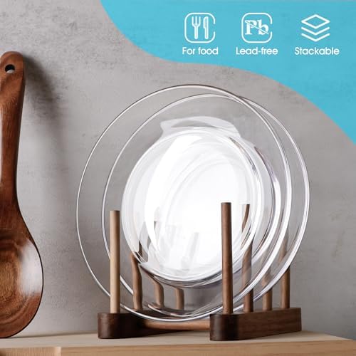 NUTRIUPS 75-Inch Clear Glass Dinner Plates Set of 2