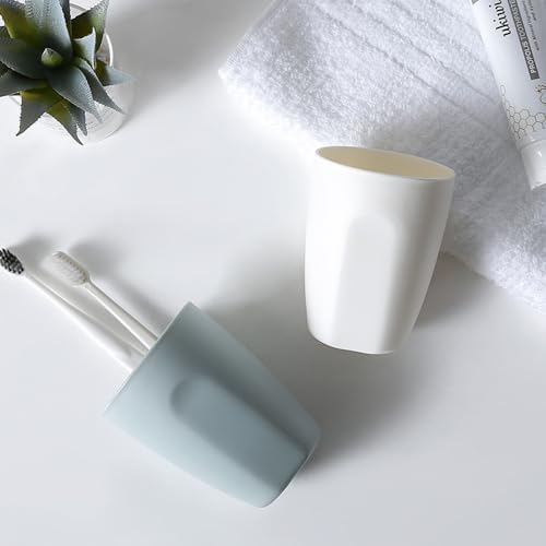 Perfect 400ML Dentist-Approved Mouthwash Cup Blue White Design Durable Elegant for Daily Use