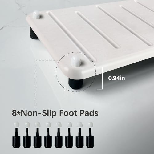 2PCS Water Absorbing Mat for Bathroom Kitchen Organization