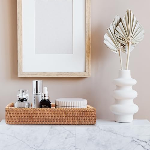 Natural Rattan Bathroom Vanity Trays