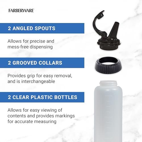 Fast-acting Professional Squeeze Bottle Set Flavorful Mess-Free Cooking Made Easy Indoors Outdoors
