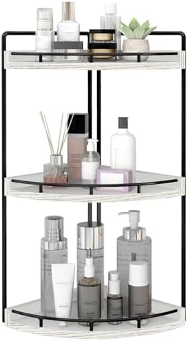Dorhors 3-Tier Corner Bathroom Organizer Versatile Storage Solution for Your Bathroom Kitchen or Dresser