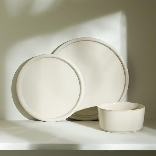 Stoneware 4-Piece Dinner Plate Set