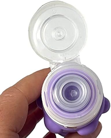 Yumbox Unicorn Mini Squeeze Bottles Set of 3 - Leakproof Safe and Perfect for Lunch
