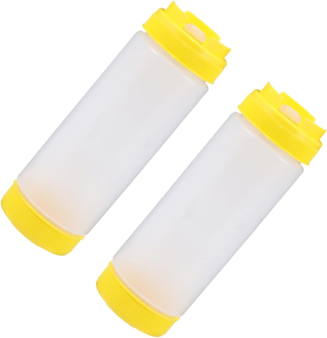 HOLIDYOYO Dual Head Squeeze Bottle Set - 20 oz Ketchup Dressing Dispersers