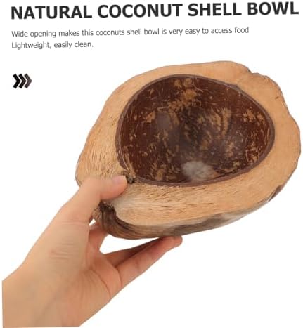 NUOBESTYNatural Coconut Shell Bowl for Daily Use