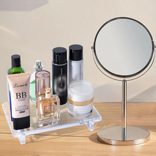 Sturdy Acrylic Bathroom Counter Organizer Durable Sink Organizer for Kitchen Bathroom Space-Efficient Aesthetic Design