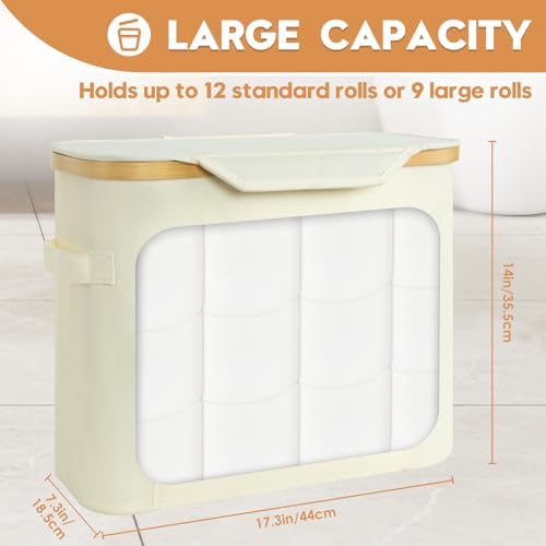 Lochan Toiletpaper Storage System 9-12 Rolls lid extra pocket