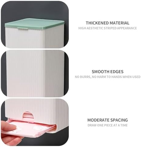 Space-Saving Wall-Mountedsanitary Pads and Toilet Paper Organizer