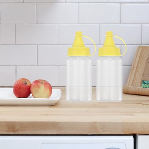 Yardwe 4pc Condiment Squeeze Bottles Set