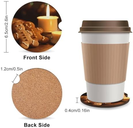 2-Piece Car Coasters for Cup Holders