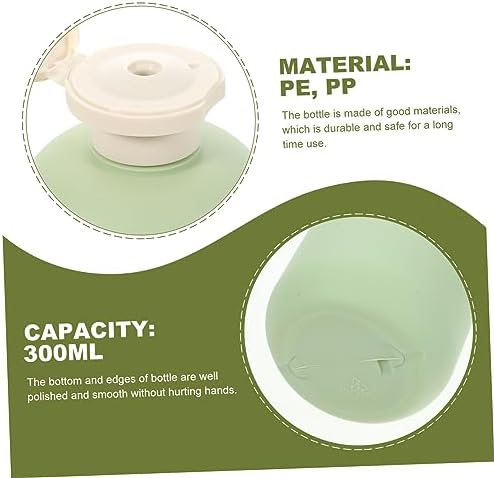 3 Pack Multipurpose Squeeze Bottles - Mini Green Eco-Friendly Travel Set for Handwashing Dining