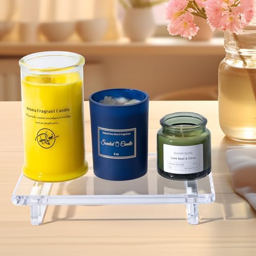Sturdy Acrylic Bathroom Counter Organizer Durable Sink Organizer for Kitchen Bathroom Space-Efficient Aesthetic Design