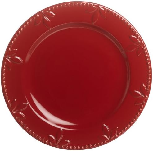 Signature Housewares Sorrento Collection 11-Inch Round Dinner Plate Ruby Antiqued Finish
