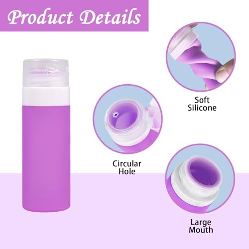 4-Piece Salad Dressing Containers with Travel Brushes