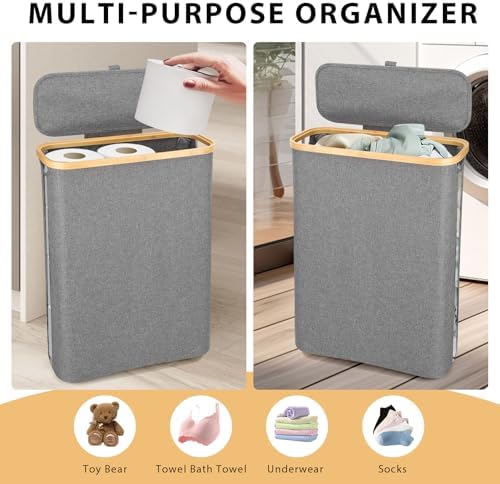 Effortlessly organize your bathroom with Odonatas sleek storage basket Holds up to 20 regular or 15 mega rolls