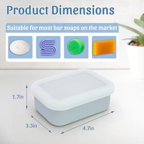 OZNER Enhanced Leak-Proof Soap Container with Drainage Pad