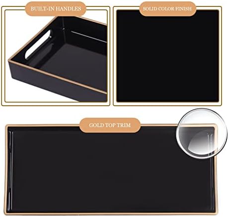 MAONAME Black Bathroom Vanity Tray