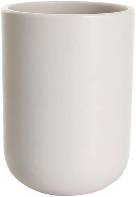 UVIVIU High-Quality Plastic Toothbrush Cup 350ml Khaki Color Durable Safe for Both Use